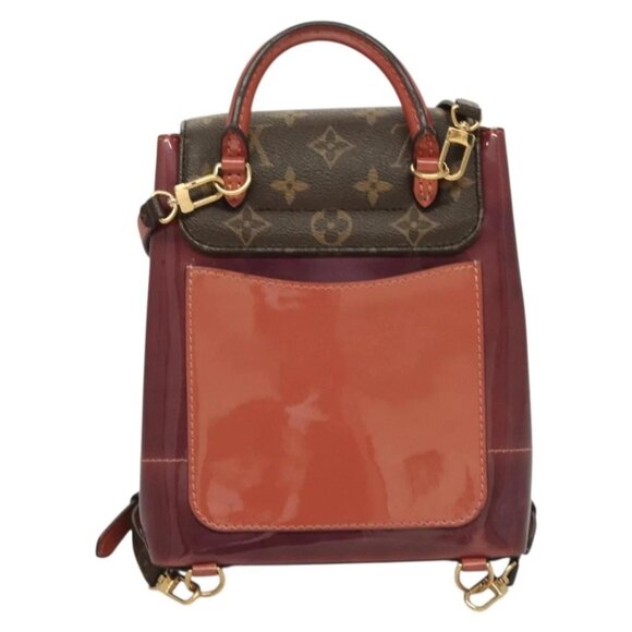 LOUIS VUITTON Monogram Vernis Hot Springs Backpack Pink - Picture 3 of 15